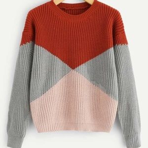 Color block sweater